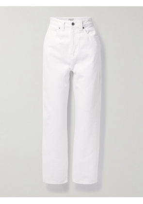 KHAITE - Shalbi High-rise Straight-leg Jeans - White - 24,25,26,27,28,29,30,31,32