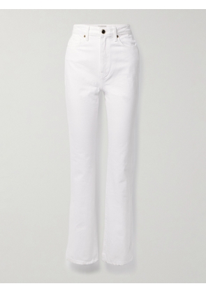 KHAITE - Danielle High-rise Straight-leg Jeans - White - 24,25,26,27,28,29,30,31,32