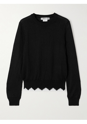 Comme des Garçons Comme des Garçons - Intarsia-knit Sweater - Black - x small,small,medium,large