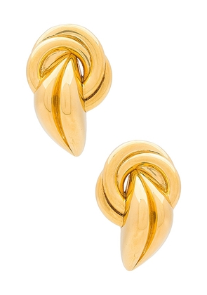AUREUM Genevieve Earrings in Metallic Gold.