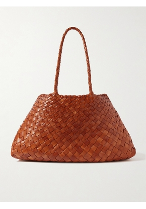 Dragon Diffusion - Santa Croce Woven Leather Tote Bag - Brown - One size