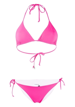 Fisico reversible halterneck bikini - Pink