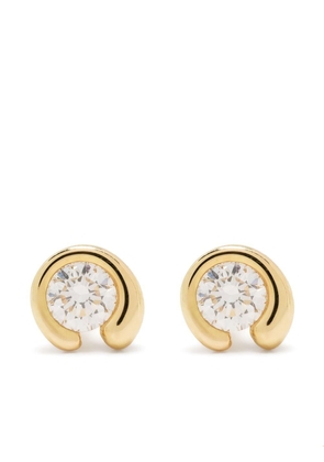 Georg Jensen 18kt yellow gold Mercy diamond stud earrings