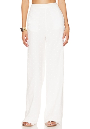 Tularosa Dakota Pants in White. Size L, XL, XS.