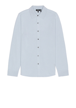 Theory Lorean Shirt in Baby Blue. Size L, S.