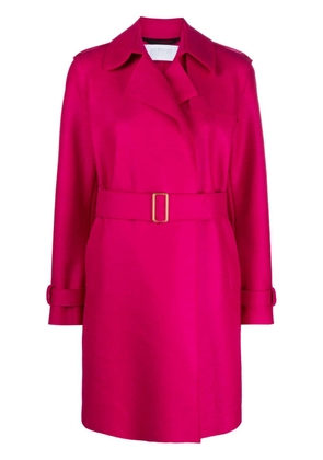 Harris Wharf London belted-waist virgin-wool coat - Pink