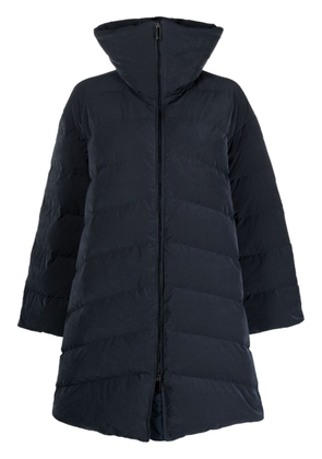Emporio Armani funnel-neck quilted padded coat - Blue