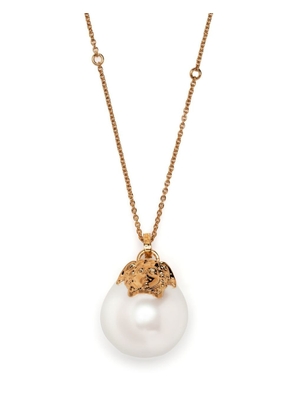 Versace Medusa-head pearl-drop necklace - Gold