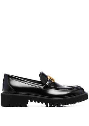Valentino Garavani VLogo Signature leather loafers - Black