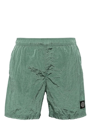 Stone Island Compass-patch swim shorts - Green