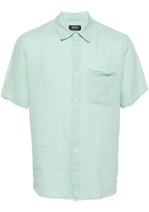 A.P.C. Bellini linen shirt - Green