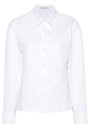 Dorothee Schumacher draped-detail cotton shirt - White