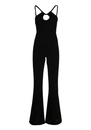Galvan London halterneck sleeveless jumpsuit - Black