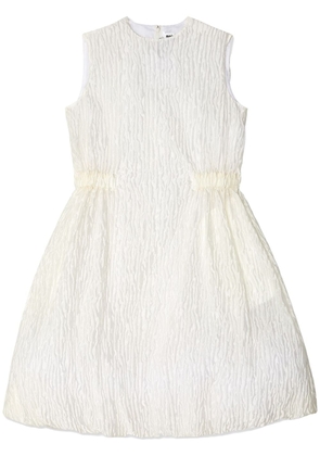 Noir Kei Ninomiya crinkled sleeveless minidress - White