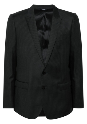 Dolce & Gabbana pinstriped virgin-wool blazer - Black