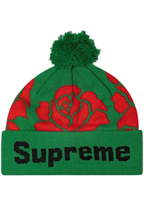 Supreme Rose knit beanie - Green