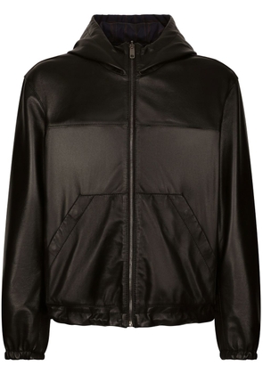 Dolce & Gabbana pinstriped bomber jacket - Black