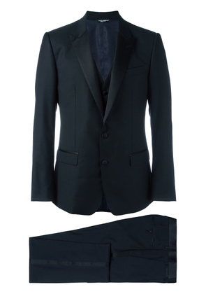 Dolce & Gabbana three-piece dinner suit - Blue
