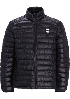 Karl Lagerfeld Ikonik-patch padded jacket - Black
