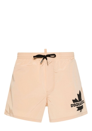 Dsquared2 logo-print swim shorts - Neutrals