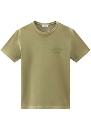 Woolrich logo-print cotton T-shirt - Green