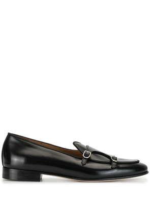 Edhen Milano double monk strap loafers - Black