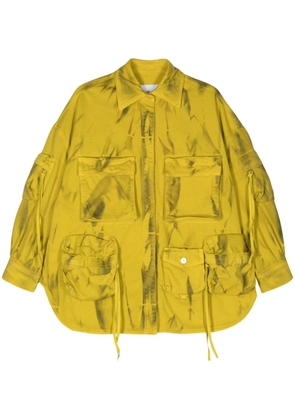 The Attico Fern tie-dye shirt jacket - Yellow