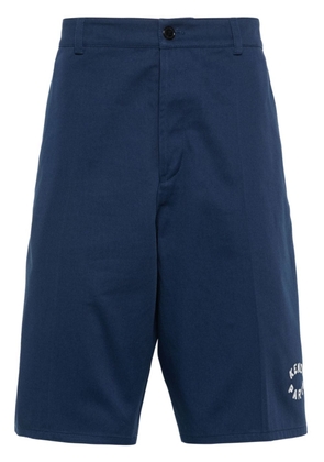 Kenzo logo-embroidered bermuda shorts - Blue