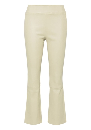 Arma flared leather trousers - Neutrals