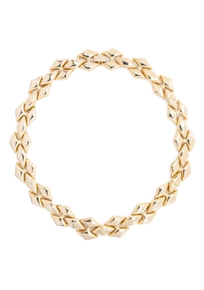 Patrizia Pepe micro Fly geometric-link necklace - Gold