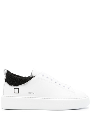 D.A.T.E. Sfera logo-print leather sneakers - White