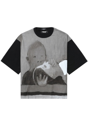 Undercover Illustration-print cotton T-shirt - Black