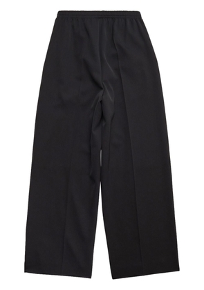 Balenciaga elasticated waist wool trousers - Black