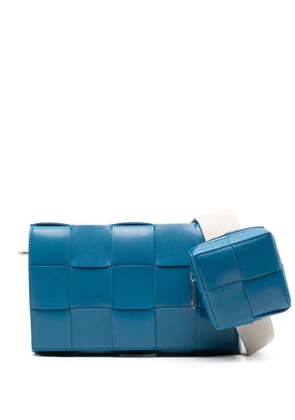 Bottega Veneta Cassette leather messenger bag - Blue