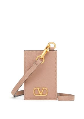 Valentino Garavani VLogo Signature neck-strap wallet - Pink