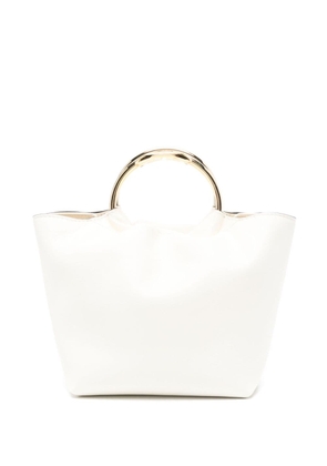 Valentino Garavani VLogo leather tote bag - White