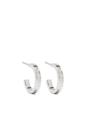 MM6 Maison Margiela engraved half-hoop earrings - Silver