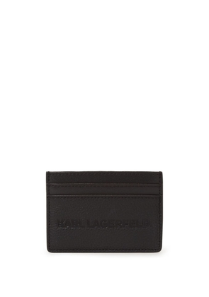 Karl Lagerfeld K/Essential leather cardholder - Black