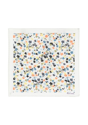 Paul Smith floral-print silk pocket square - White