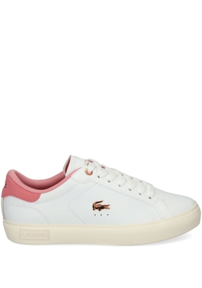 Lacoste Powercourt leather sneakers - White