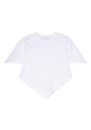 Rabanne V-shaped cotton T-shirt - White