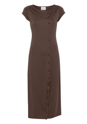 Claudie Pierlot Timerica asymmetrical dress - Brown