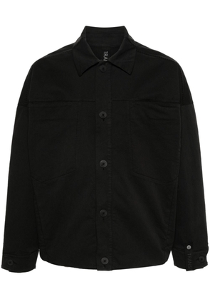 Transit yoke-detail shirt jacket - Black