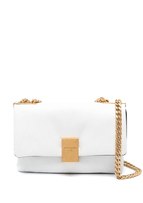 Balmain colourblock shoulder bag - White