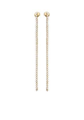 Lark & Berry 14kt gold Modernist Tennis diamond earrings