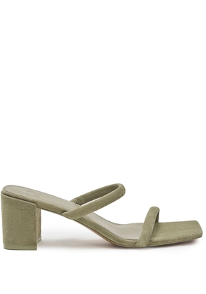 12 STOREEZ 65mm suede mules - Green