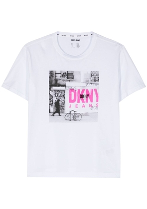 DKNY photograph-print T-shirt - White