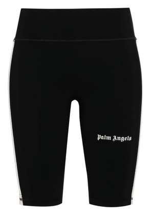 Palm Angels logo-print cycling shorts - Black