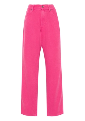 7 For All Mankind Tess high-waist straight-leg trousers - Pink