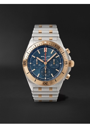 Breitling - Chronomat B01 Automatic Chronograph 42mm Stainless Steel and 18-Karat Red Gold Watch, Ref. No. UB0134101C1U1 - Men - Blue